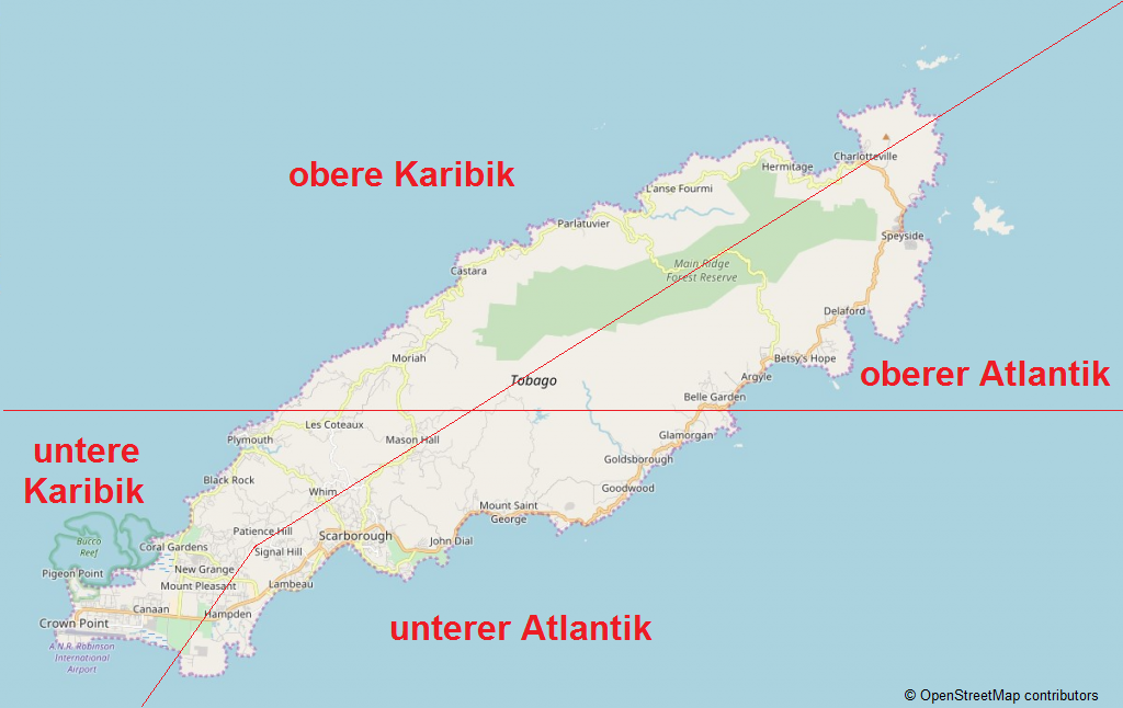 Regionen auf Tobago